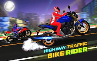 Highway Rider Bike Racing Game - Screenshot 2