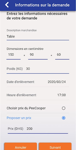 PeeCoop - Livraison colis, mar Screen 3