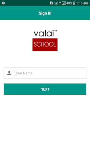 Android application valaischool screenshort
