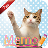 Cat Sticky Memo Notepad Free icon