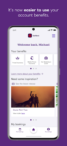 Android application NatWest Premier Black screenshort