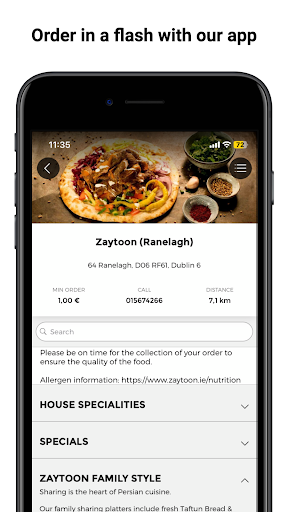 Android application Zaytoon Persian screenshort