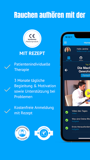 Android application NichtraucherHelden screenshort