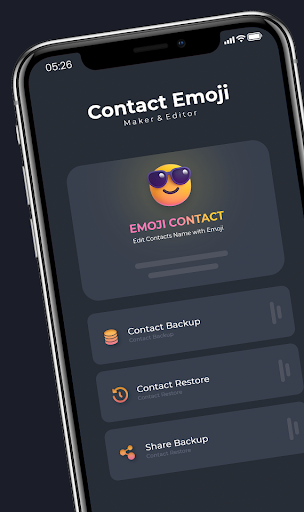Android application Emoji Contact Maker screenshort