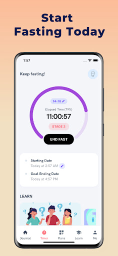 Screenshot of Intermittent Fasting : Fasted