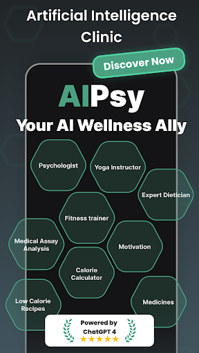Android application AI Psychologist & Dietitian screenshort