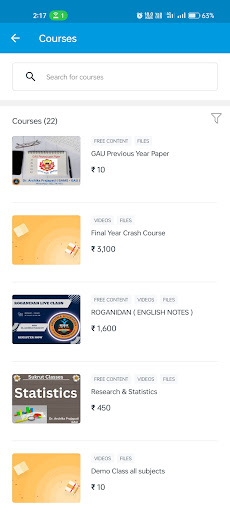 Sukrut Classes Screen 3