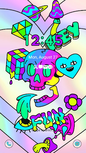 Colorful Skull - Wallpaper Screen 2
