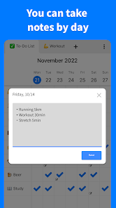 Captura de Pantalla 4 Habit Check Calendar android