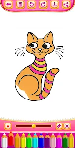 Kitty Coloring Game