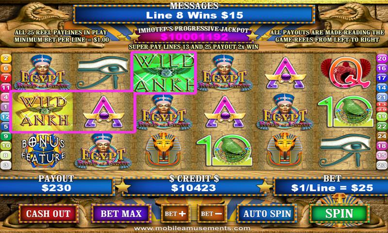 Android application Egypt Reels of Luxor Slots screenshort