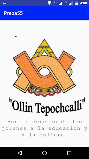 Android application Prepa 55 “Ollin Tepochcalli” screenshort
