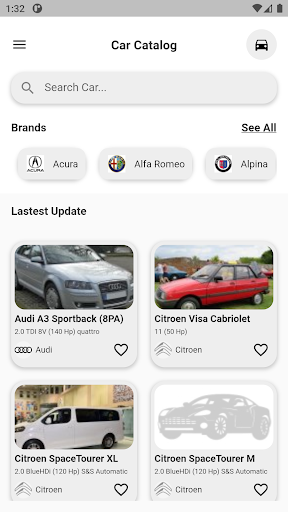 Android application Car Catalog screenshort
