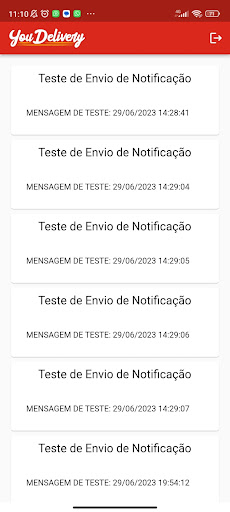 Notificações YouDelivery Screen 3