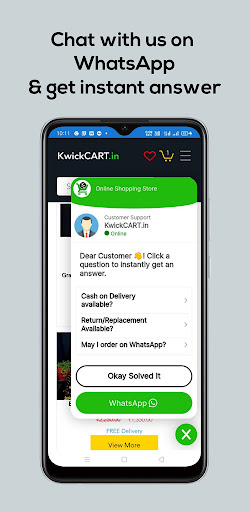 KwickCART App Screen 3