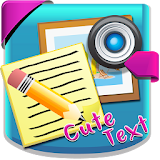 Cute Write on Pictures App icon