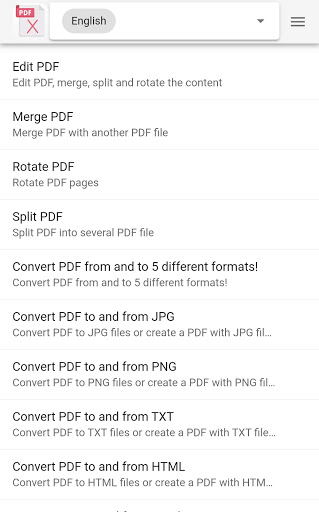 Android application PdfX screenshort
