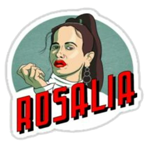 Stickers - rosalía icons logo