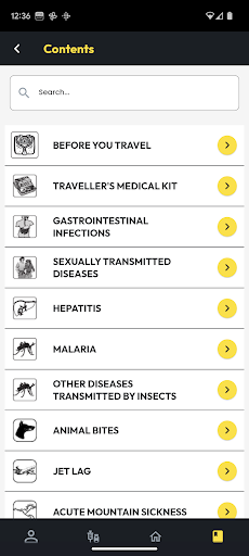 The Travel Clinic Vaccine App Screen 3