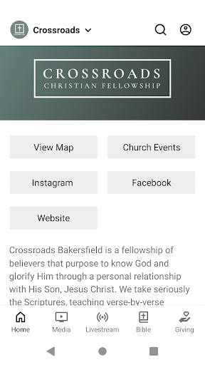 Android application Crossroads Bakersfield screenshort