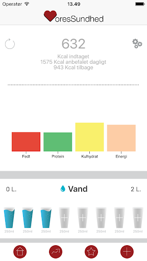 Android application VoresSundhed screenshort
