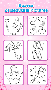 Captura 6 Glitter Toy Hearts para colore android