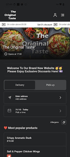 App screenshot