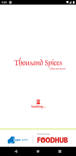 Android application Thousand Spices Indian Restaur screenshort