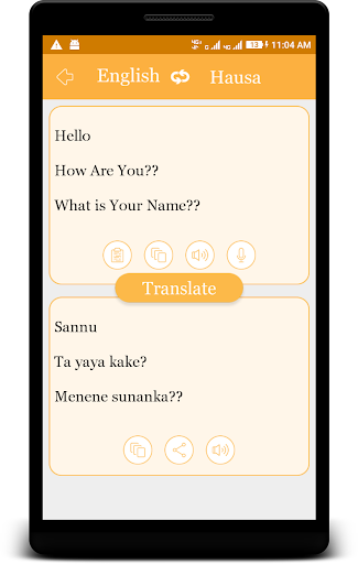 Android application Kubet -Translator(Hausa - Eng) screenshort