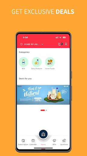Android application Tazamilk screenshort