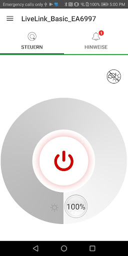 LiveLink Basic Control Screen 3