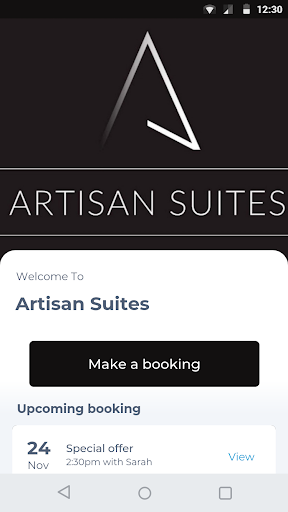 Android application Artisan Suites screenshort