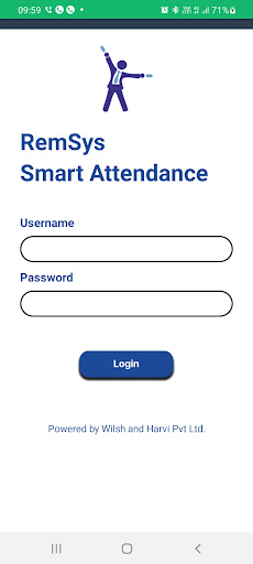 Android application RemSys Smart Attendance screenshort