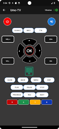 Remote control for UMC Tv Screen 3