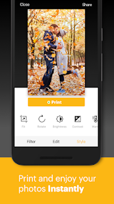 Imprimante Bluetooth numérique instantanée KODAK Smile pour iPhone et  Android - Modifier, imprimer et partager des photos ZINK 2x3 avec  l'application Smile (rouge)