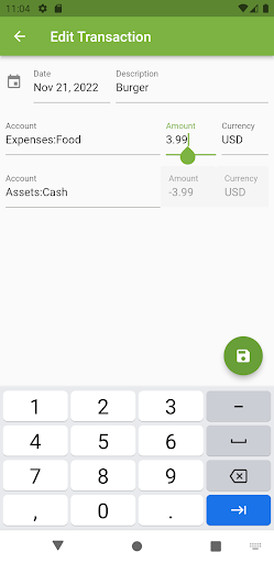 Cashcope: Ledger companion Screen 2