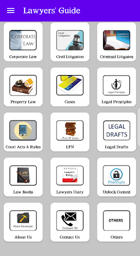 Android application Lawyers Guide screenshort