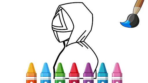 Squid Game Coloring Book Screen 3