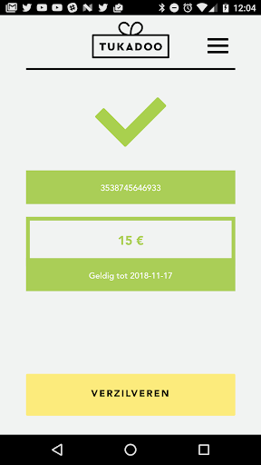 Android application Tukadoo scanner screenshort