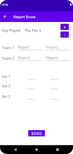 AlgoTennis Screen 2