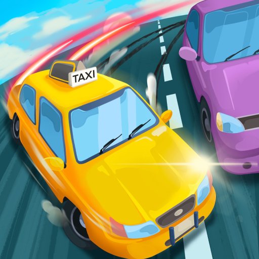 Risky Taxi 3D logo