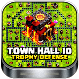 Town Hall 10 Base Trophy 2017 icon