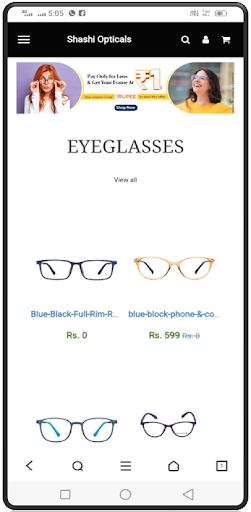 Shashi Opticals Screen 3