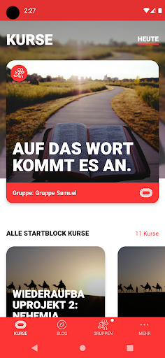 Android application Startblock screenshort