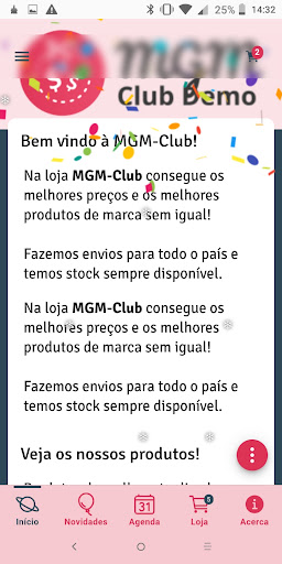 Android application MGM Demo screenshort