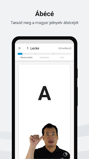 Android application Magyar jelnyelvi ABC screenshort