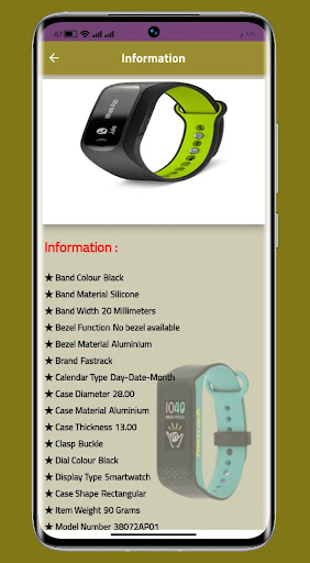 Fastrack Reflex watch guide Screen 2
