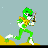 Samurai Green Rangers run game icon