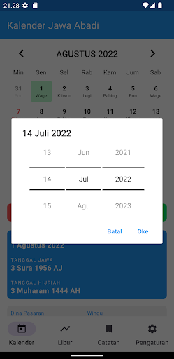 Kalender Jawa Abadi Screen 2