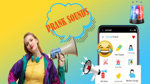 Android application Air Horn, Fart & haircut Prank screenshort
